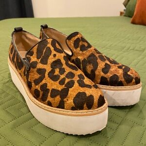 COPY - Platform loafers animal print